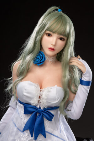 Fealty - Green Hair Realistic Silicone Head Sex Doll