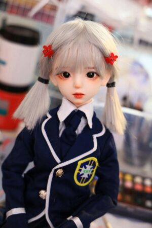 Maggie – 1ft7(50cm) Cute Figure Sex Doll With BJD Head