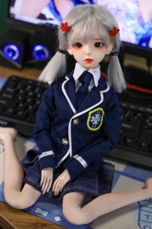 Maggie – 1ft7(50cm) Cute Figure Sex Doll With BJD Head