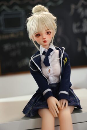 Fifi - 1ft7(50cm) Blonde Tiny Sex Doll with BJD Head