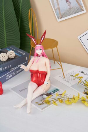Zero Two - 1ft5(45cm) Tiny Anime Silicone Sex Doll With BJD Head