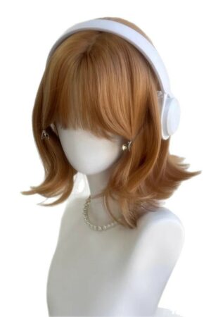 Sex Doll Wigs - Japanese Soft Brown Flipped Curls