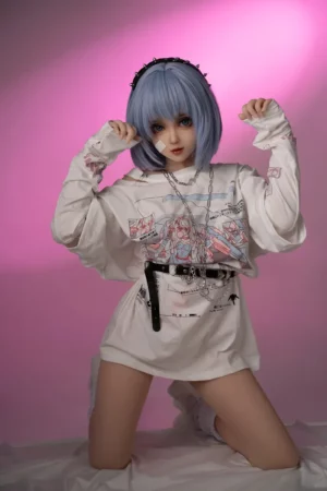 Keli - Anime Sex Doll Full Body with Blue Hair - EU Stock